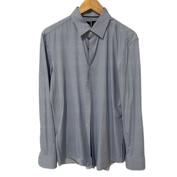 BOSS SLIM-FIT SHIRT IN PRINTED PERFORMANCE-STRETCH FABRIC - Picture 3 of 9